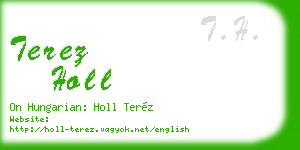 terez holl business card