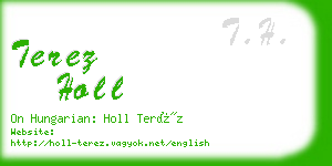 terez holl business card